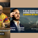 Collage que muestra a Abelardo de la Espriella y al concejal de Medellín Andrés Felipe "el Gury" Rodríguez quienes han hablado sobre bombardeos.