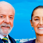 Foto de los rostros de Lula y Sheinbaum sonrientes.