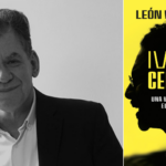 Foto de León Valencia y blanco y negro y de la carátula del libro que escribió sobre Iván Cepeda