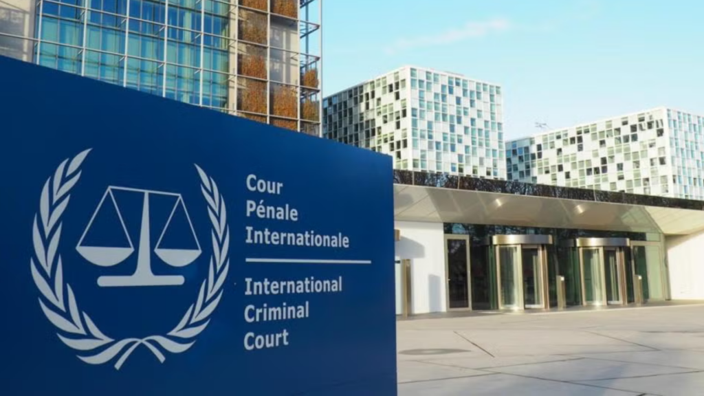 Fachada del edificio de la Corte Penal Internacional