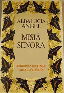 Nombrar lo innombrable: nuestros primeros escritores LGBTIQ+ Portada del libro de Misiá señora. Amarillo con mariposas negras.