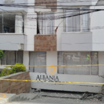 Edificio destruido por el terremoto