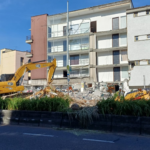 Imagen de uno de los edificios que colapsó en la Avenida Santander.