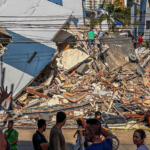 Escombros por el terremoto