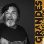 Foto de Pablo Rolando Arango en blanco y negro y portada de Grandes borrachos colombianos