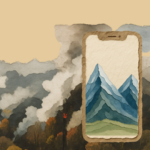 Ilustración de un pantalla de celular