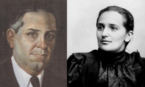 El médico y escritor Alfonso Castro y la monja y escritora Laura Montoya, la madre Laura.