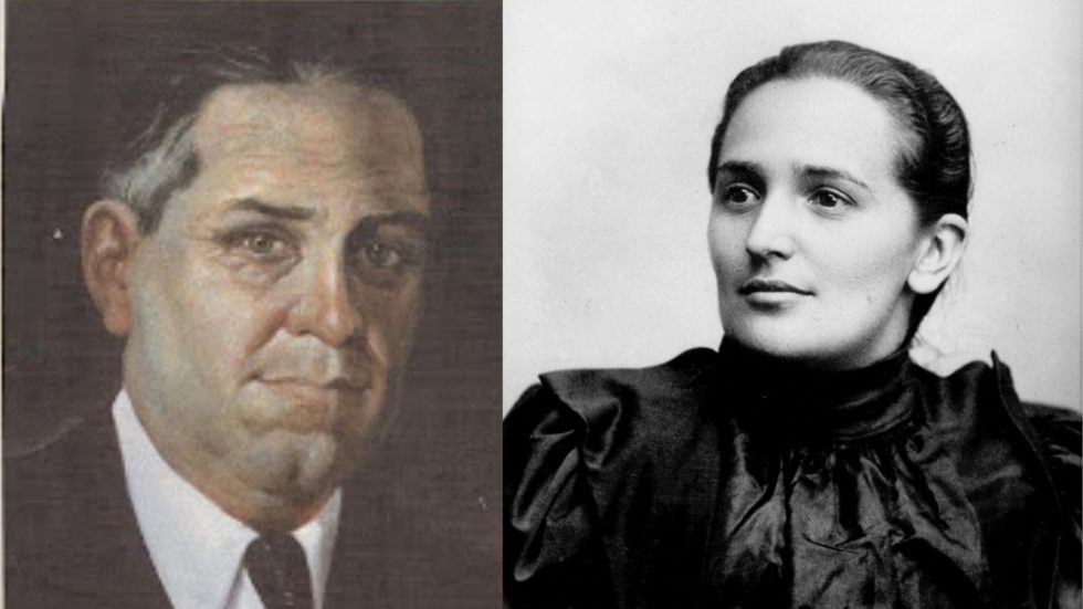 El médico y escritor Alfonso Castro y la monja y escritora Laura Montoya, la madre Laura.