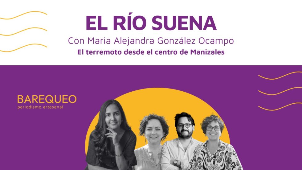 Imagen de invitación a El río suena con foto de María Alejandra González
