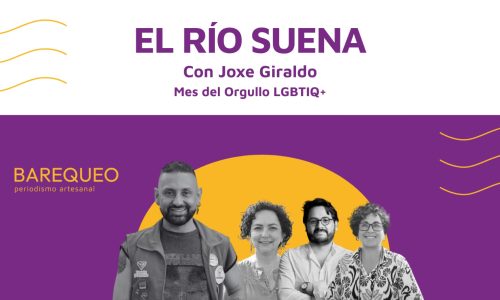 Imagen de la invitación a oír El Río Suena con Joxe Giraldo