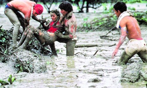 En la noche del 13 de noviembre de 1985 una avalancha de lodo y piedra acabó con la población tolimense de Armero. / Foto: Archivo de El Espectador