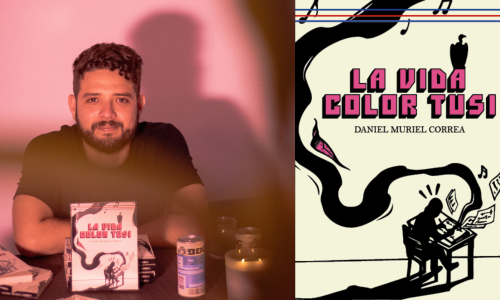 Retrato en fondo rosado