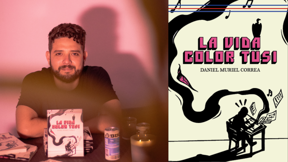 Retrato en fondo rosado