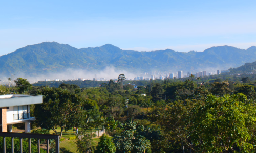 Nube de polvo sobre Pereira