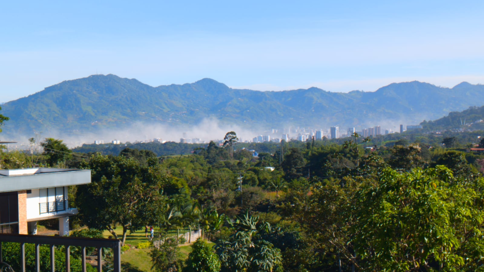 Nube de polvo sobre Pereira