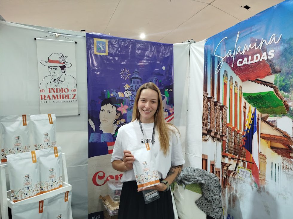 Yolima Ramírez, de la marca de café "Indio Ramírez".