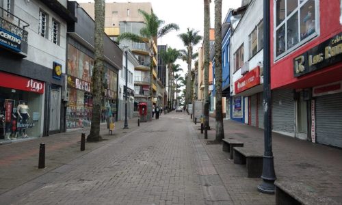 Carrera 23, en el Centro histórico de Manizales. /