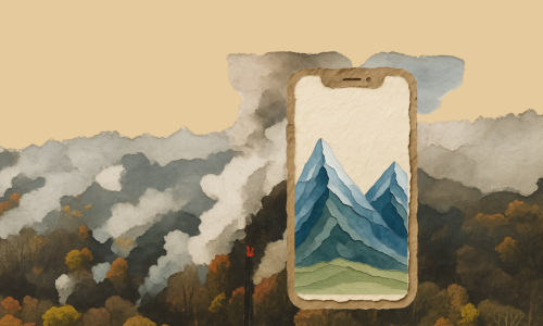 Ilustración de un pantalla de celular