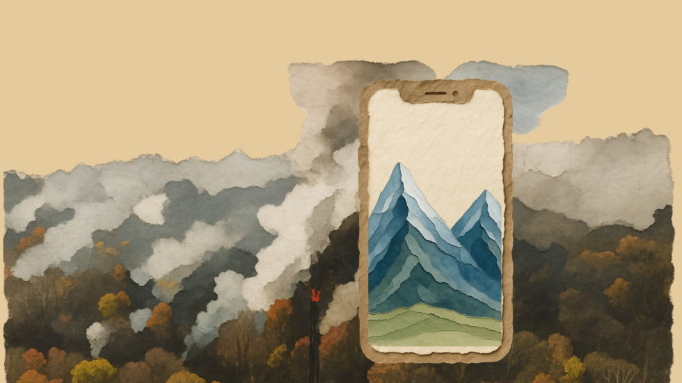 Ilustración de un pantalla de celular