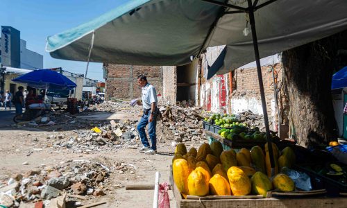 Antigua calle de las frutas ubicada en el centro de Pereira.
