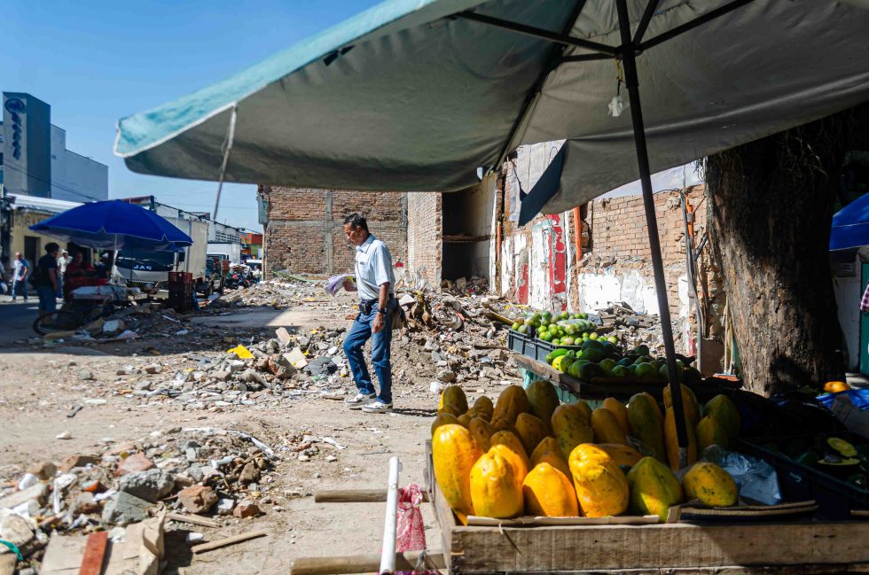 Antigua calle de las frutas ubicada en el centro de Pereira.
