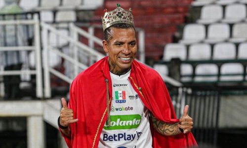 Dayro Mauricio Moreno Galindo, delantero estrella del Once Caldas, es el máximo goleador del fútbol colombiano con 370 anotaciones. /