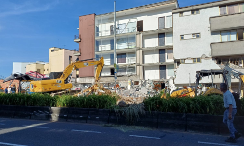 Imagen de uno de los edificios que colapsó en la Avenida Santander.