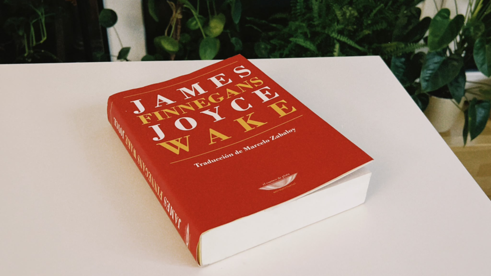 Foto de la portada del libro de James Joyce, Finnegans Wake.