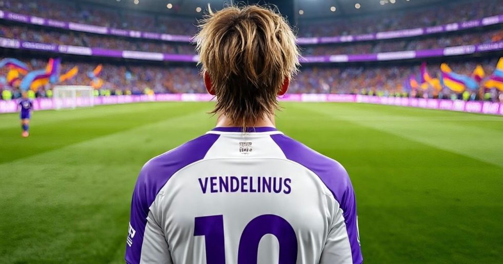 Lacus Vendelinus, primer venusino que jugó en Rosario Central / Imagen creada con IA por El Hincha Aburrido