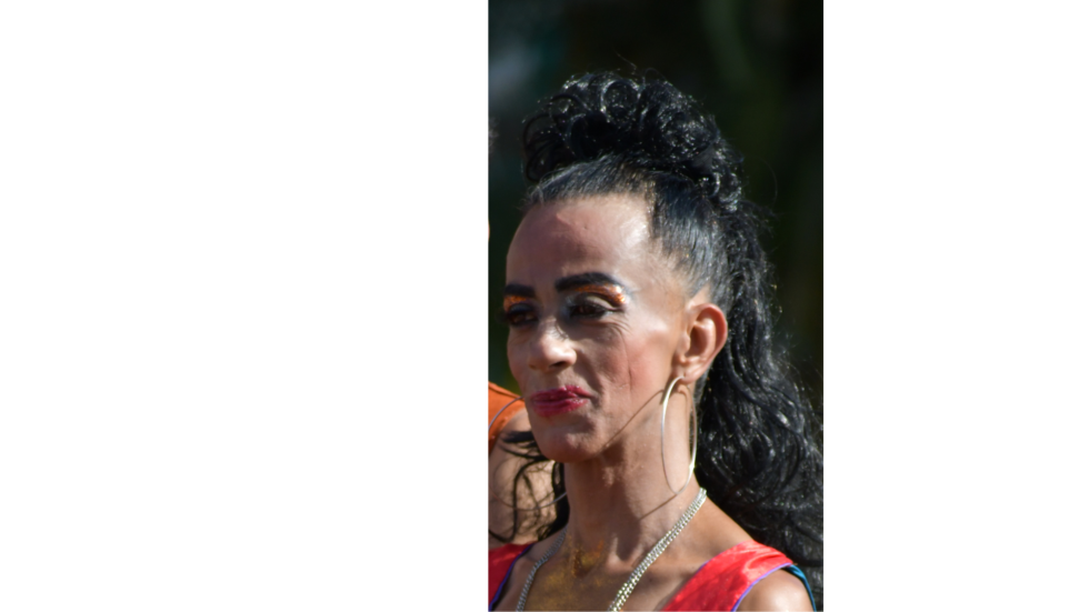 Rostro de una mujer trans