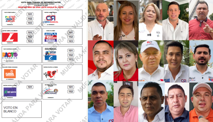 Tarjetón Cámara Quindío