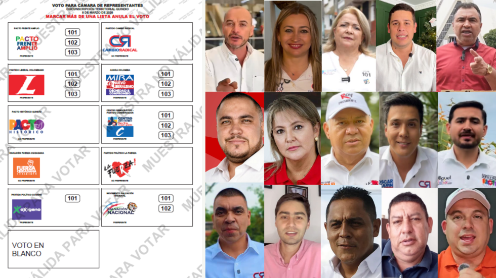 Tarjetón Cámara Quindío