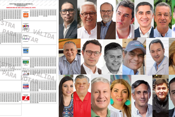 Tarjetón Senado Eje Cafetero