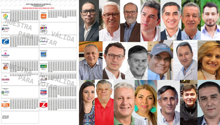 Tarjetón Senado Eje Cafetero