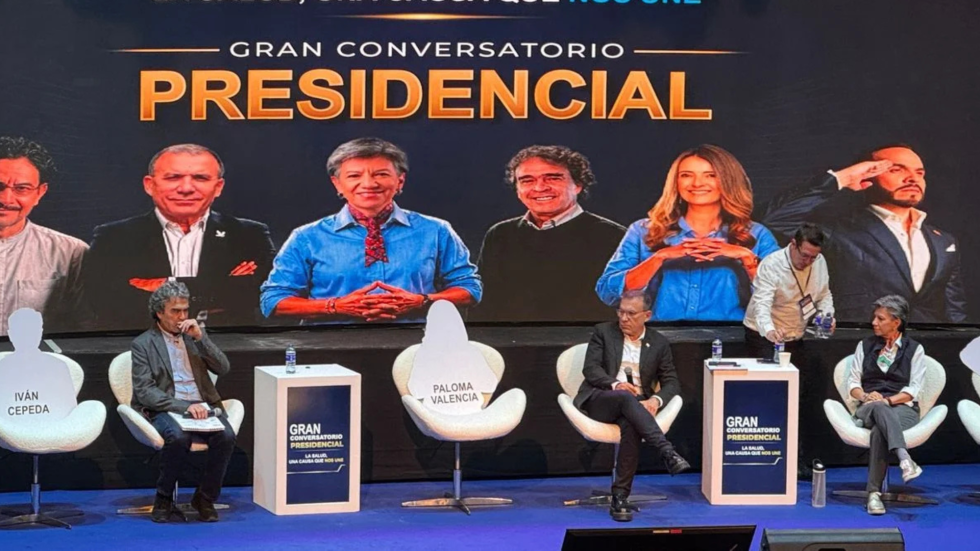 Candidatos en el Foro sobre salud en Colombia realizado el 14 de mayo