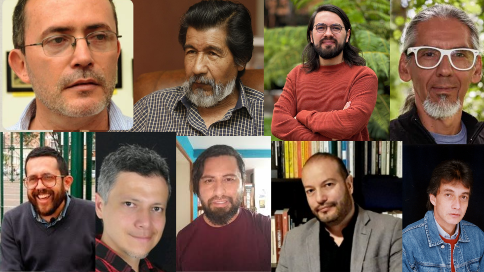 Algunos ganadores del Premio Nacional de Poesía Eduardo Cote Lamus.