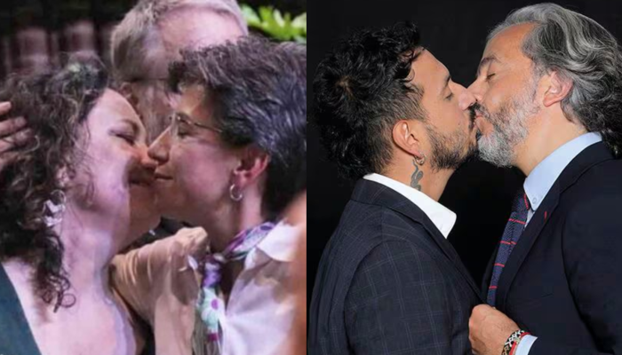 Claudia López y Angélica Lozano - Juan Daniel Oviedo y Sebastián Reyes.