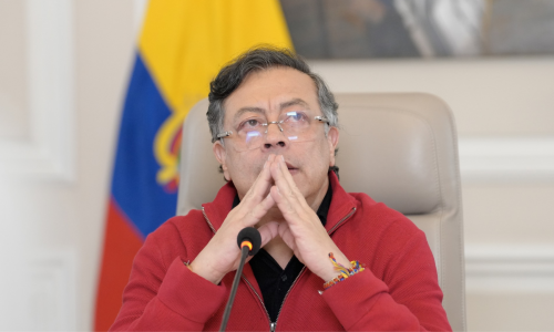 El presidente Gustavo Petro Urrego el pasado 21 de abril.
