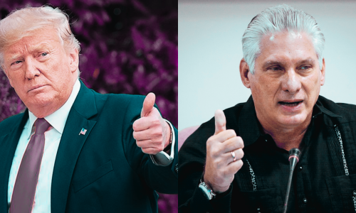Donald Trump, presidente de Estados Unidos, y Miguel Díaz-Canel, presidente de Cuba,  tienen posiciones distintas frente al bienestar de los cubanos.