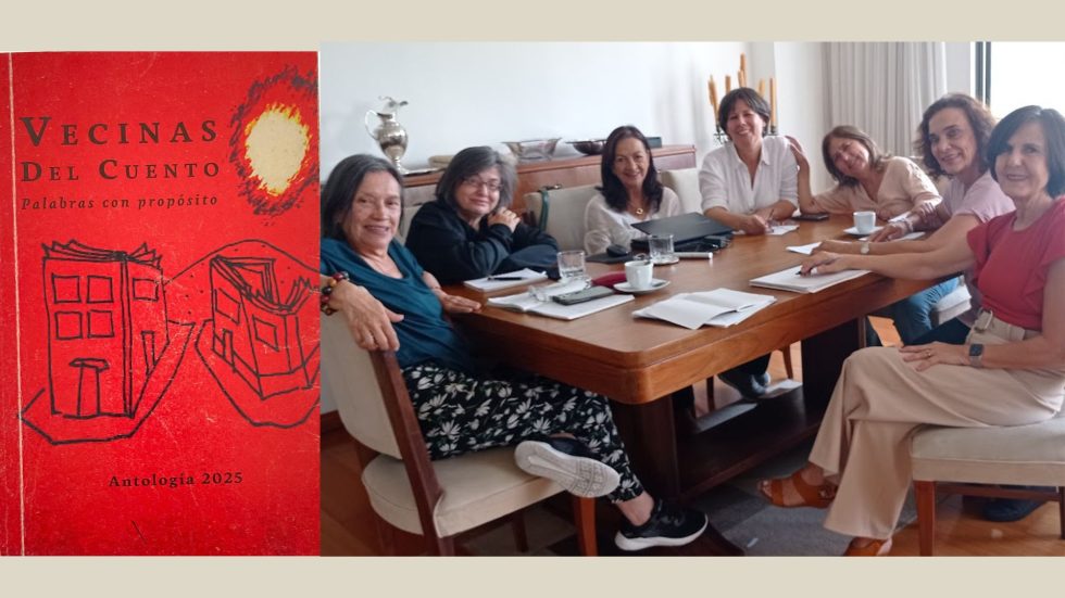 El libro "Vecinas del cuento" incluye obras de  Judy Ramírez, Luz Adriana Suárez, Marta Lucía Londoño, Cristina Botero, Beatriz Elena Santander, Olga Lucía Jaramillo-Galu, y María Elena Jiménez.