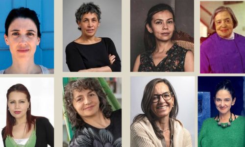 María Ospina Pizano, Margarita Valencia, Catalina Navas, Elisa Mújica, Karim Quiroga; Diana Ospina Obando; Mónica Acebedo y Andrea Mejía.