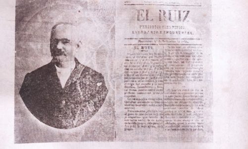 Alejandro Restrepo Restrepo, de Abejorral, fundó en 1874 el periódico El Ruiz.