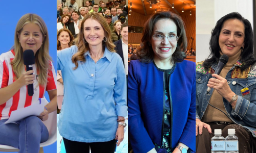 De izquierda a derecha: Elsa Noguera, Paloma Valencia, Vivianne Morales, María Fernanda Cabal.