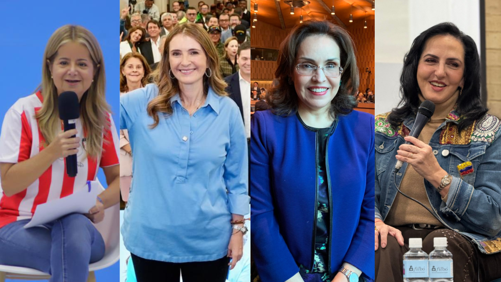 De izquierda a derecha: Elsa Noguera, Paloma Valencia, Vivianne Morales, María Fernanda Cabal.