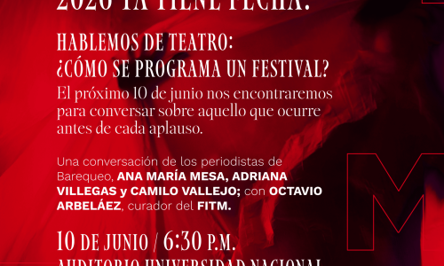 Imagen del flyer invitación a la charla entre el equipo de Barequeo y Octavio Arbeláez Tobón