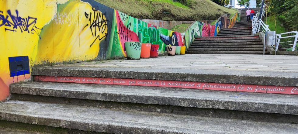 En el Parque de la Mujer las obras de arte fueron hechas por hombres. /