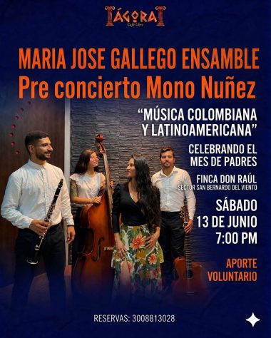 María José Gallego Ensamble, pre concierto Mono Núñez