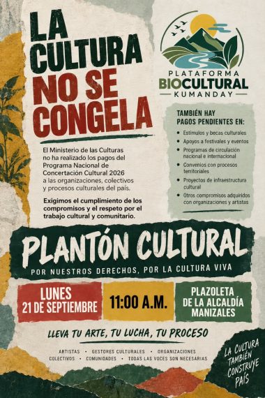 Afiche del plantón