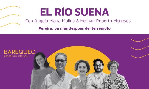 Invitación a El Río Suena con fotos de Ángela Molina y Hernán Roberto Meneses