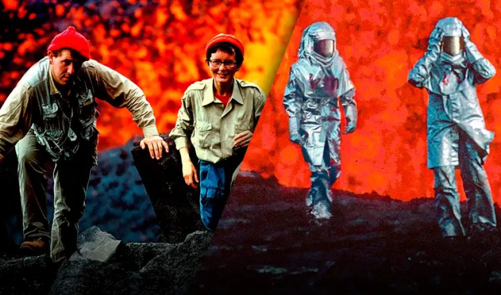 Katia y Maurice Krafft murieron luego de la erupción del Monte Unzen (Japón).